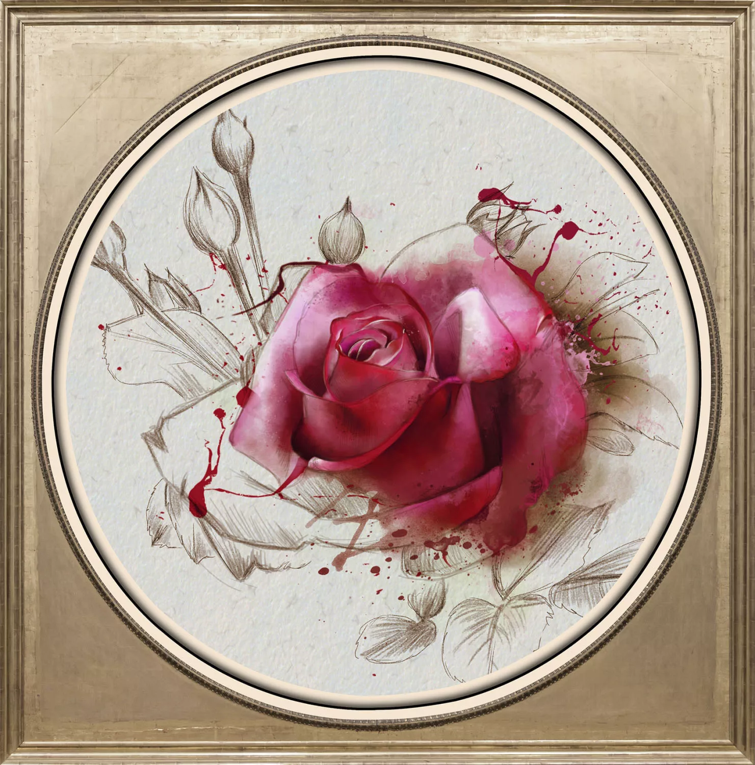 queence Acrylglasbild "Rose" günstig online kaufen