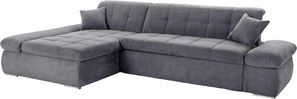 DOMO collection Ecksofa "NMoric XXL, B/T/H: 300/172/80cm, L-Form", wahlweis günstig online kaufen