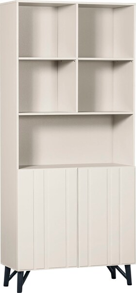 WOOOD Stauraumregal "Miller", mit 2 Türen, H 200 cm x B 90 cm günstig online kaufen