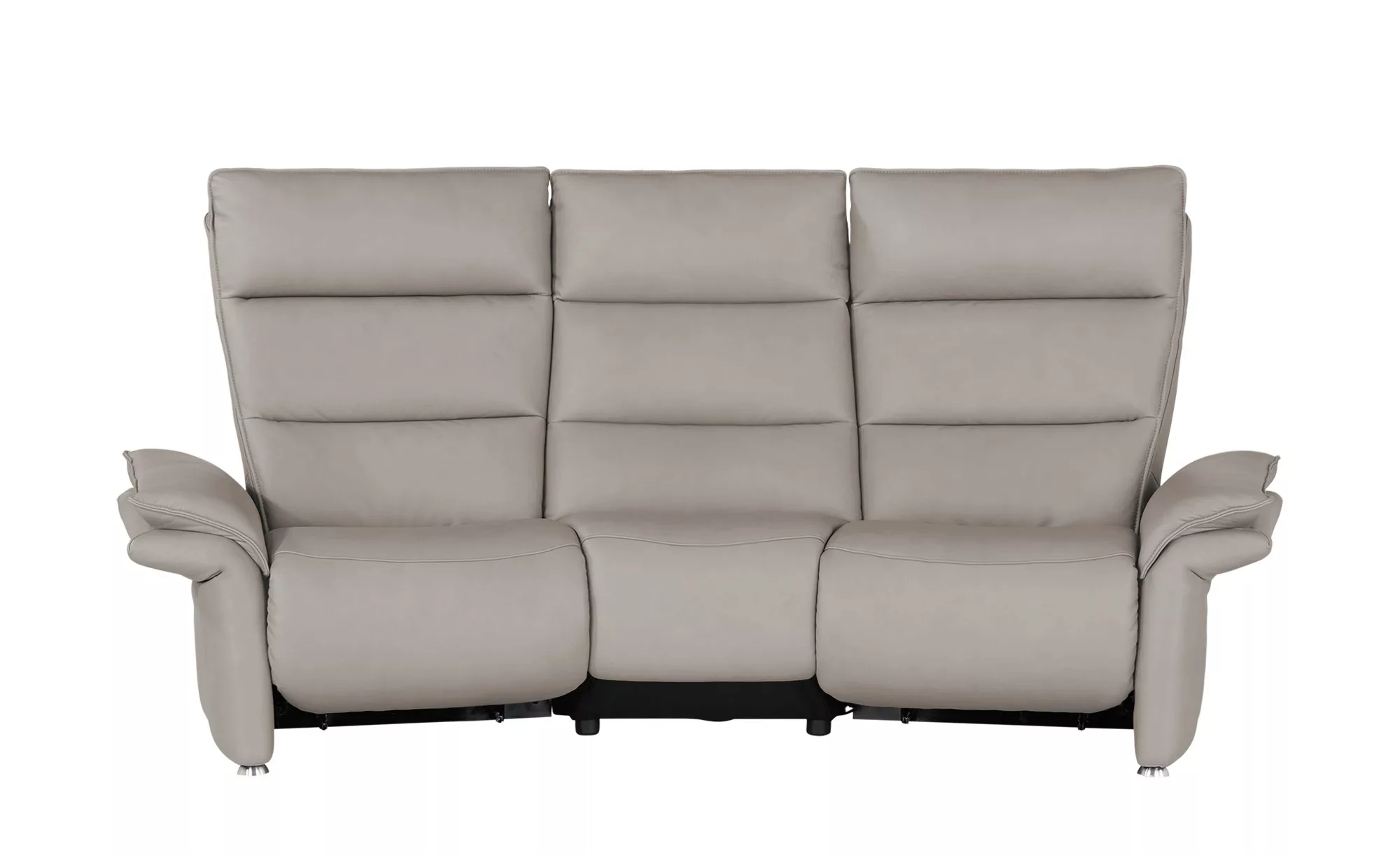 Wohnwert Trapezsofa aus Leder  Corvina ¦ grau ¦ Maße (cm): B: 216 H: 109 T: günstig online kaufen