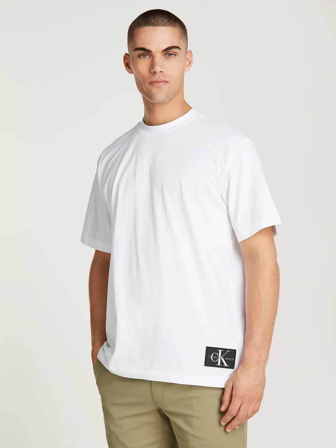 Calvin Klein Jeans T-Shirt BADGE RELAXED TEE mit Logopatch günstig online kaufen