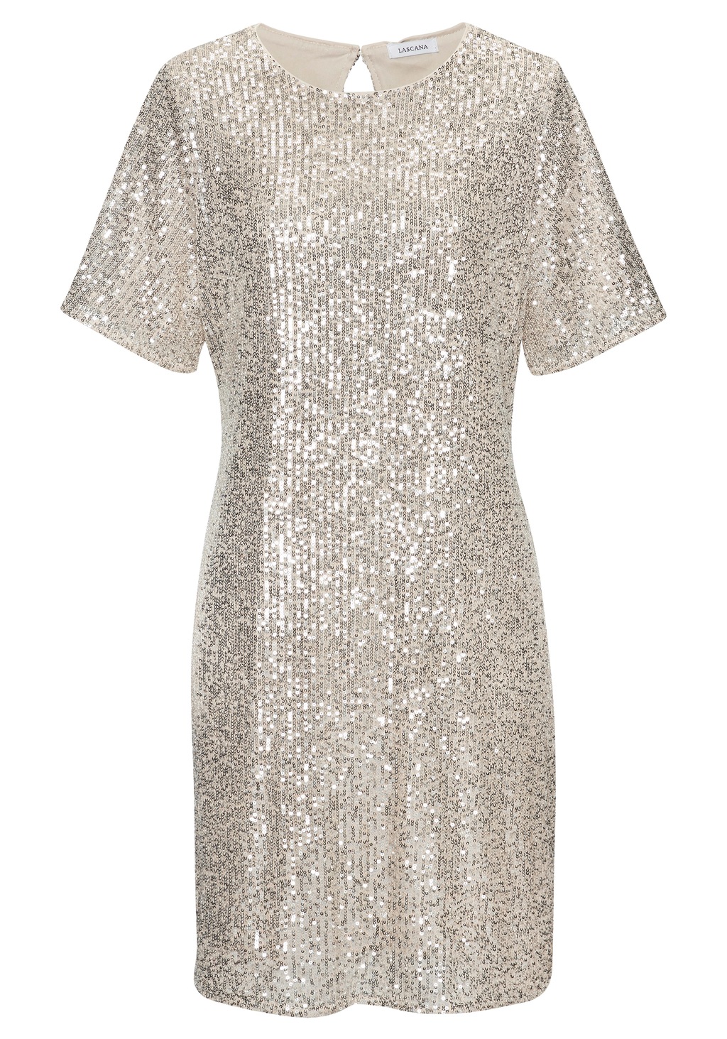 LASCANA Paillettenkleid, festlich, Glitzerkleid mit kurzen Ärmeln günstig online kaufen