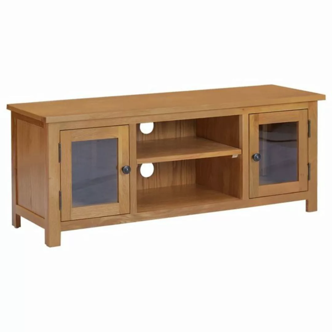 vidaXL TV-Schrank TV-Schrank 110x35x44 cm Massivholz Eiche TV-Konsole für F günstig online kaufen