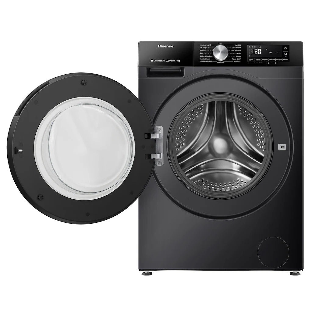 Hisense Waschmaschine »WF3S8043B«, WF3S8043BB3, 8 kg, 1400 U/min, Wifi-Conn günstig online kaufen