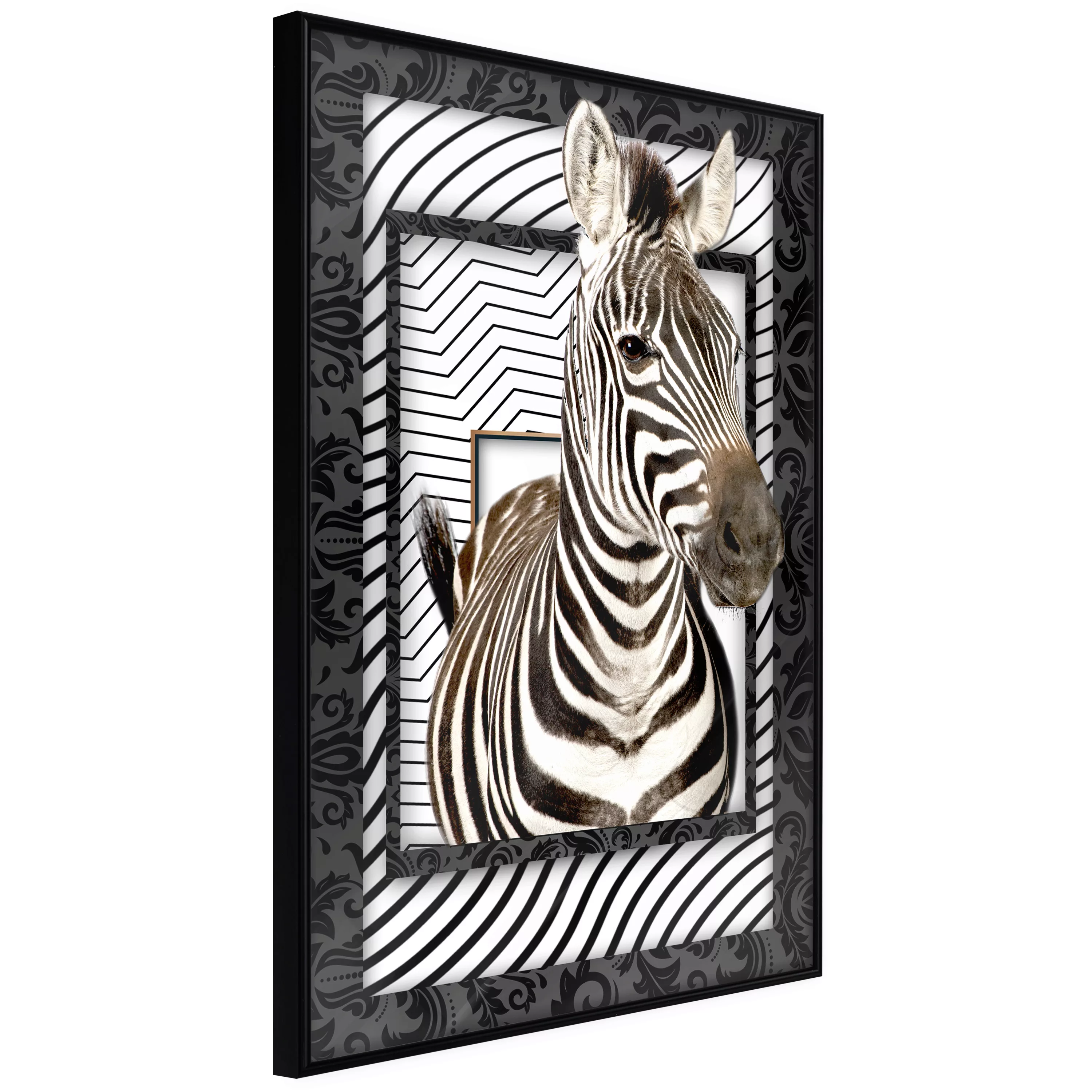 Poster - Zebra In The Frame günstig online kaufen