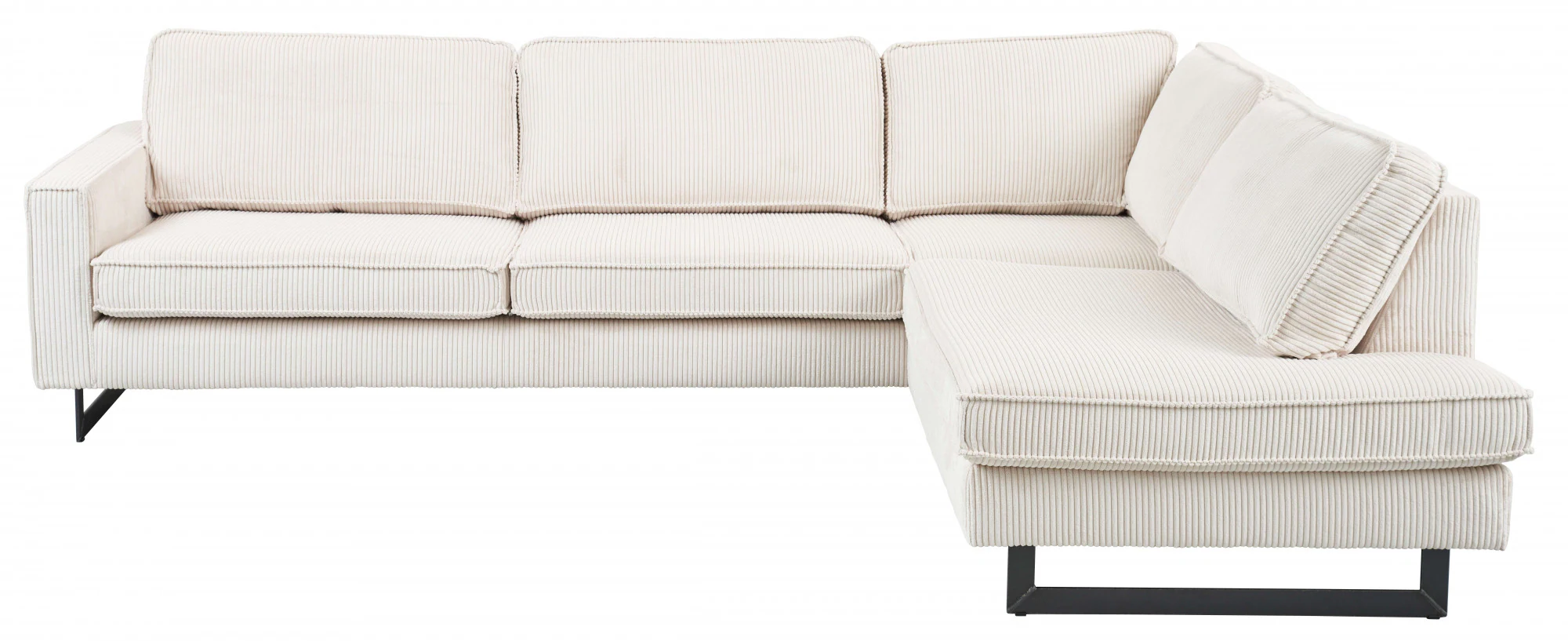 Places of Style Ecksofa "Pinto, 290 cm, Cord, Chenille, Lederoptik, Ottoman günstig online kaufen