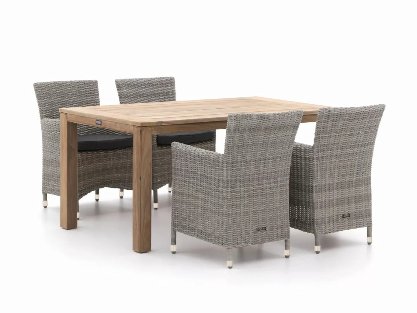 Intenso Borno/ROUGH-S 160 cm Gartenmöbel-Set 5-teilig günstig online kaufen