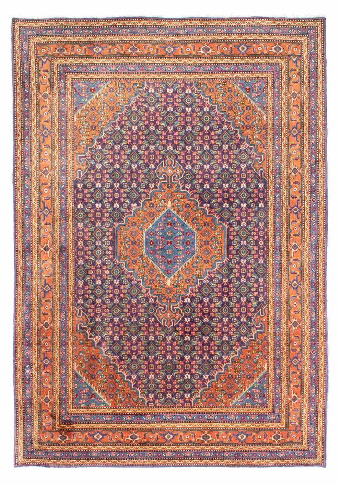 morgenland Wollteppich »Täbriz - 40 Raj Medaillon Marrone 340 x 243 cm«, re günstig online kaufen