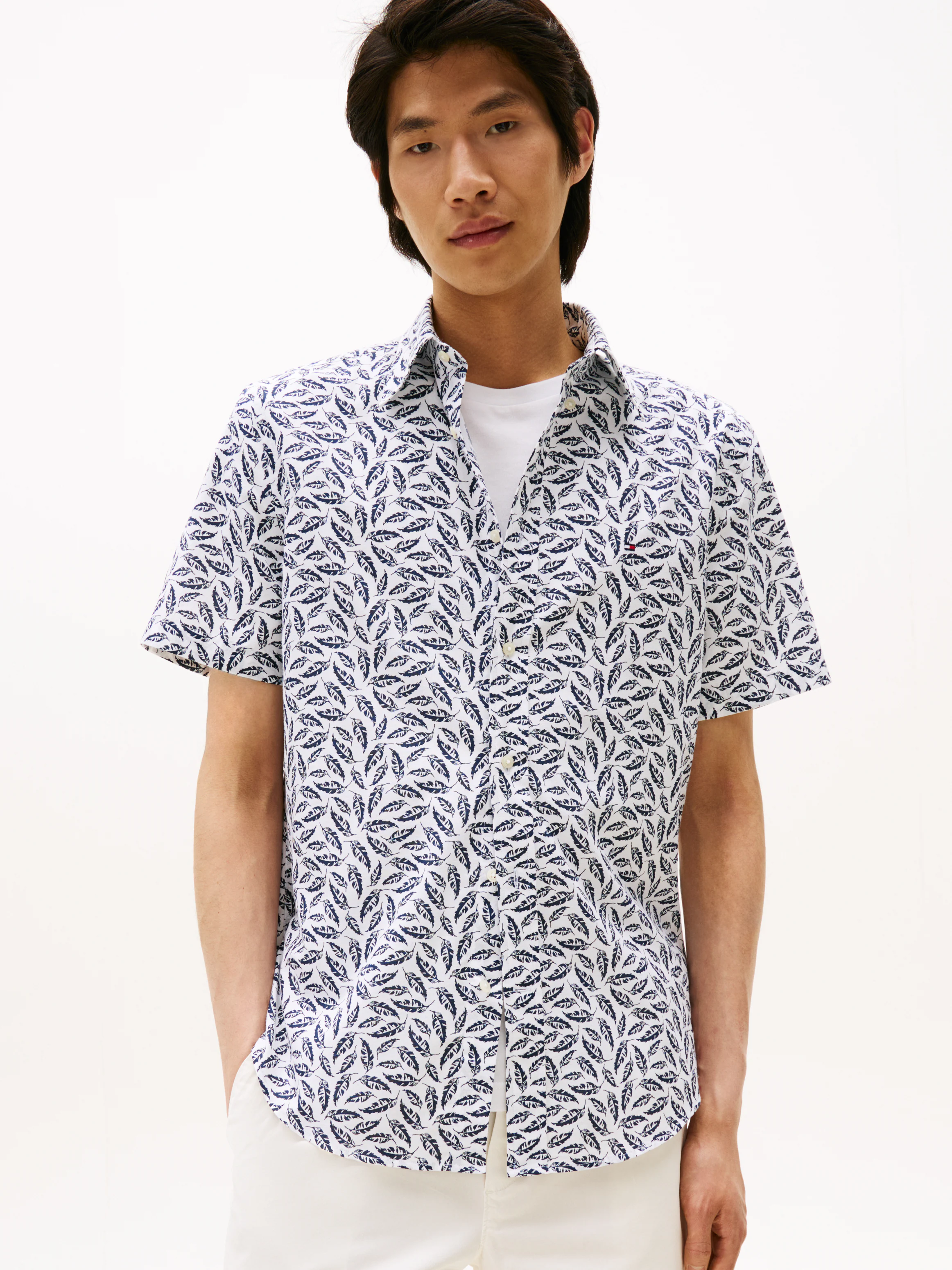 Tommy Hilfiger Kurzarmhemd "LINEN BLEND PRINT S/S RF SHIRT", modischer Prin günstig online kaufen