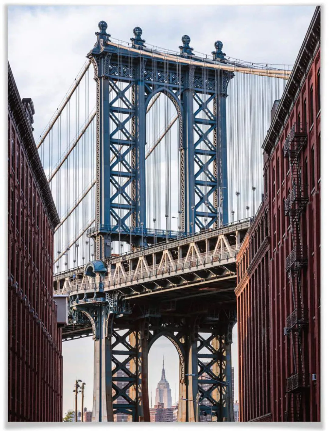 Wall-Art Poster "Brooklyn Bridge", Brücken, (1 St.) günstig online kaufen