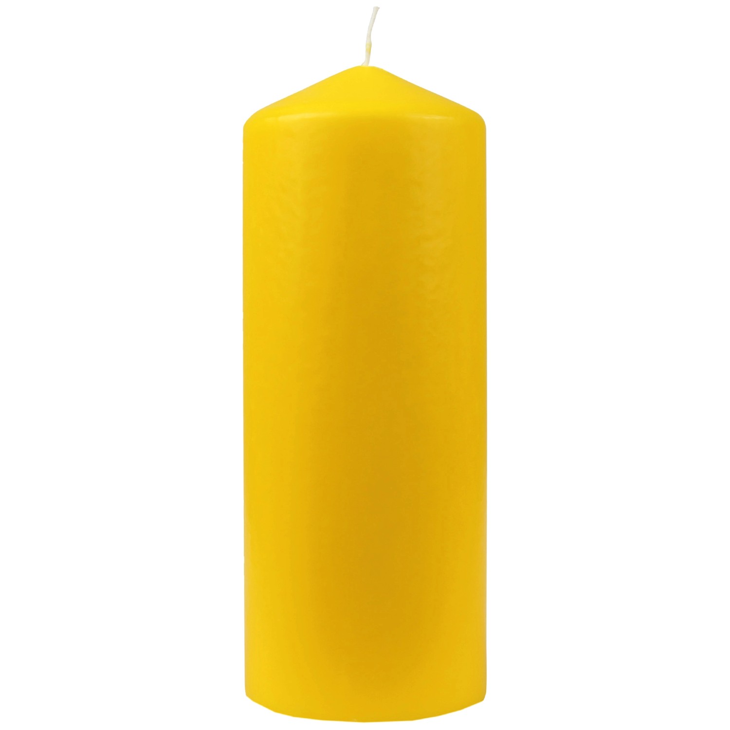 HS Candle Stumpenkerzen Ø8cm Gelb günstig online kaufen