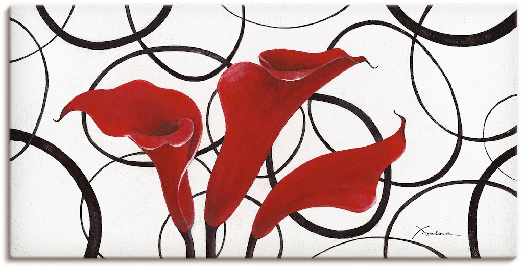 Artland Wandbild "Callas", Blumen, (1 St.), als Leinwandbild, Wandaufkleber günstig online kaufen
