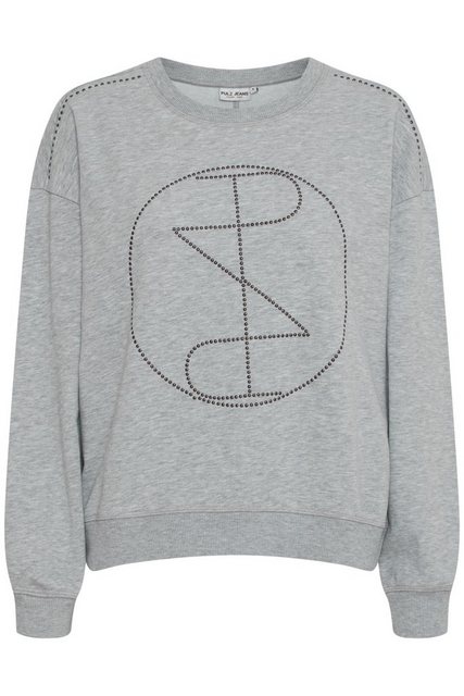 Pulz Jeans Sweatshirt PZMALLIE LS Sweatshirt cooles Sweatshirt mit Strassst günstig online kaufen