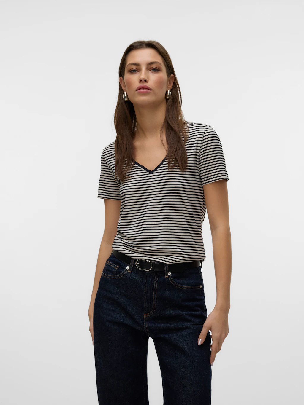 Vero Moda V-Shirt "VMPEPPER SS V-NECK T-SHIRT VMA NOOS" günstig online kaufen