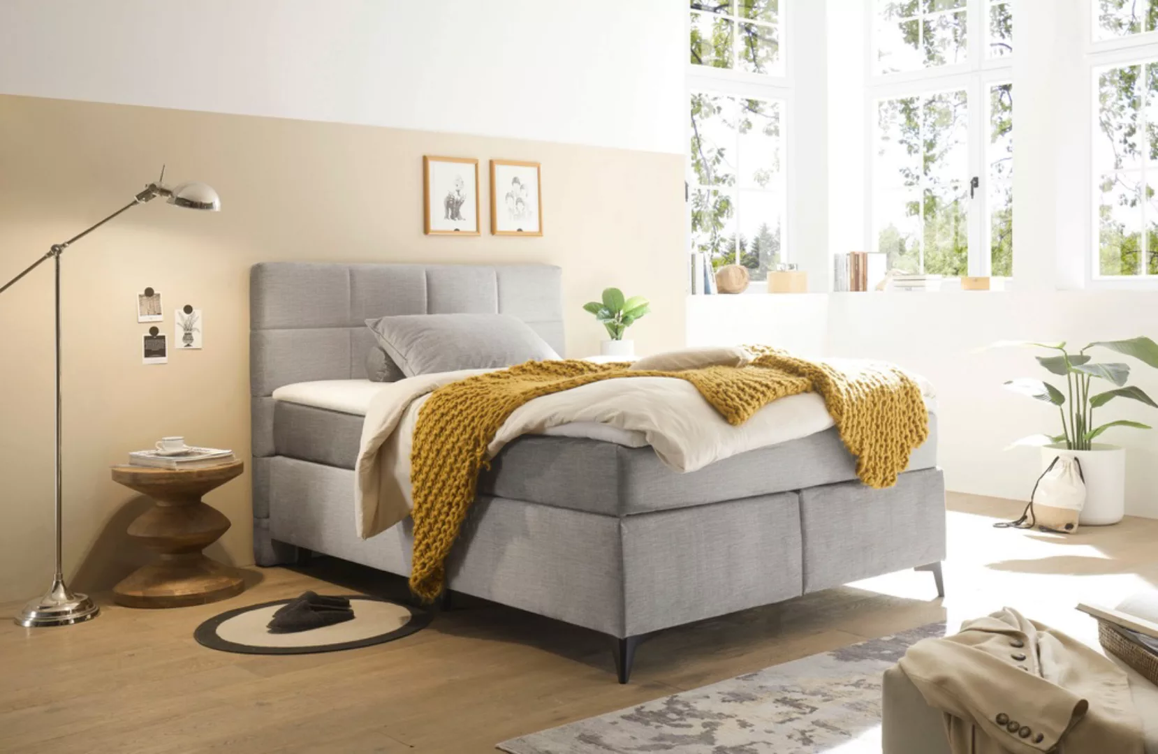 ED EXCITING DESIGN Boxspringbett "Navarra", wahlweise mit Matratze günstig online kaufen