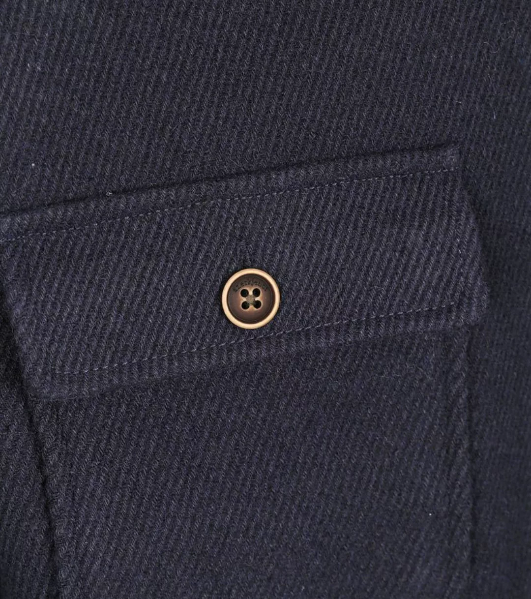 Anerkjendt Hemdjacke Hanky Wool Blend Navy - Größe L günstig online kaufen