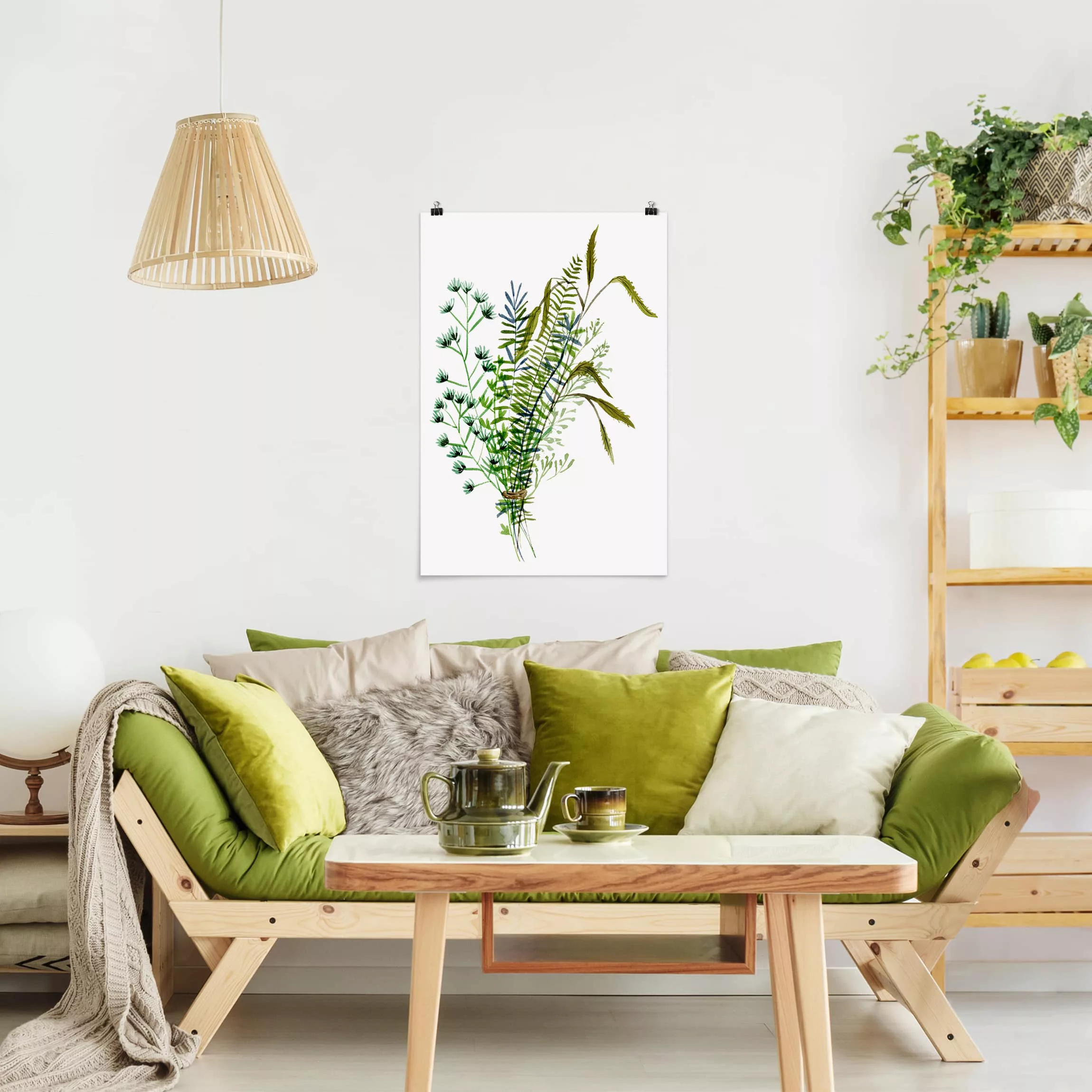 Poster Blumen - Hochformat Wiesengräser II günstig online kaufen