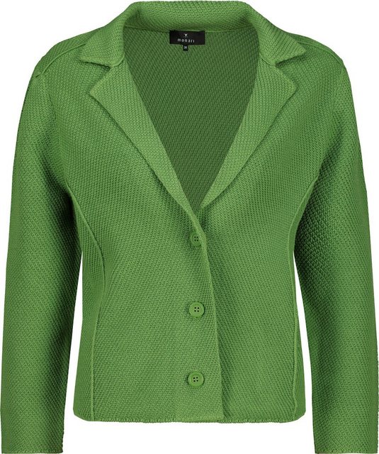 Monari Outdoorjacke Strickblazer mit Reiskornmuster avocado günstig online kaufen