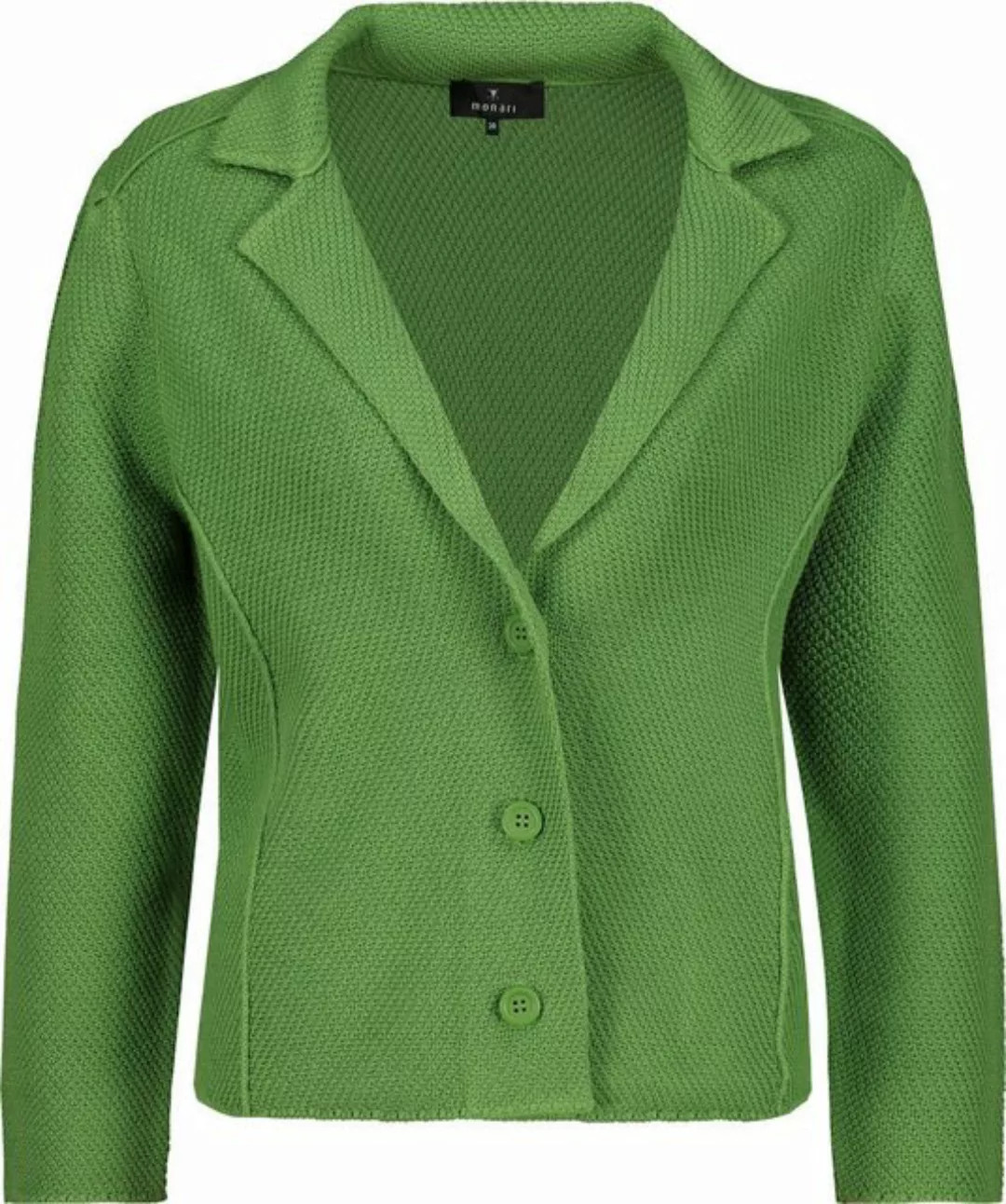 Monari Strickjacke Jacke Basic Strickblazer Leicht tailliert mit Ziernähten günstig online kaufen