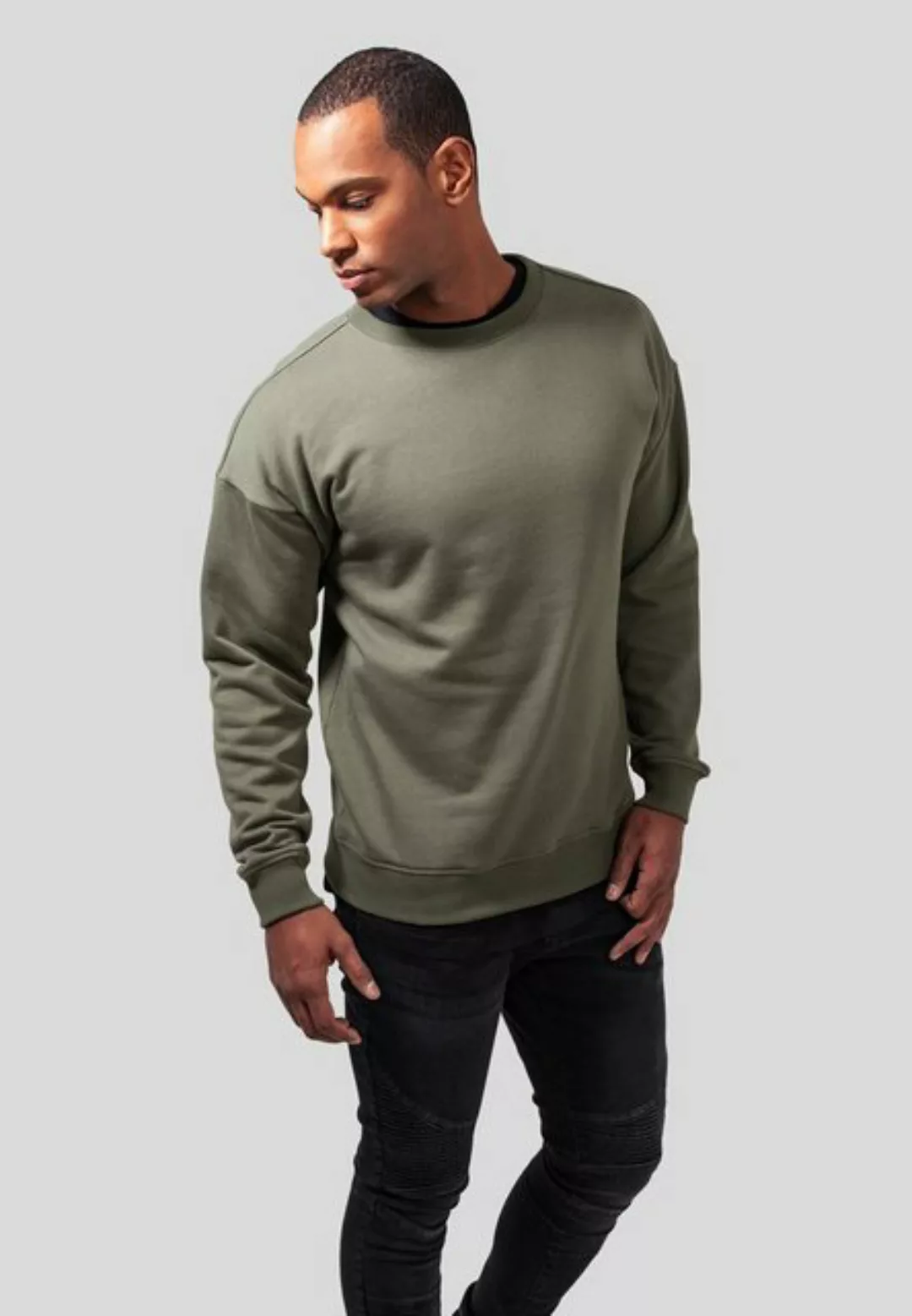 URBAN CLASSICS Rundhalspullover TB1591 - Sweat Crewneck olive XS günstig online kaufen