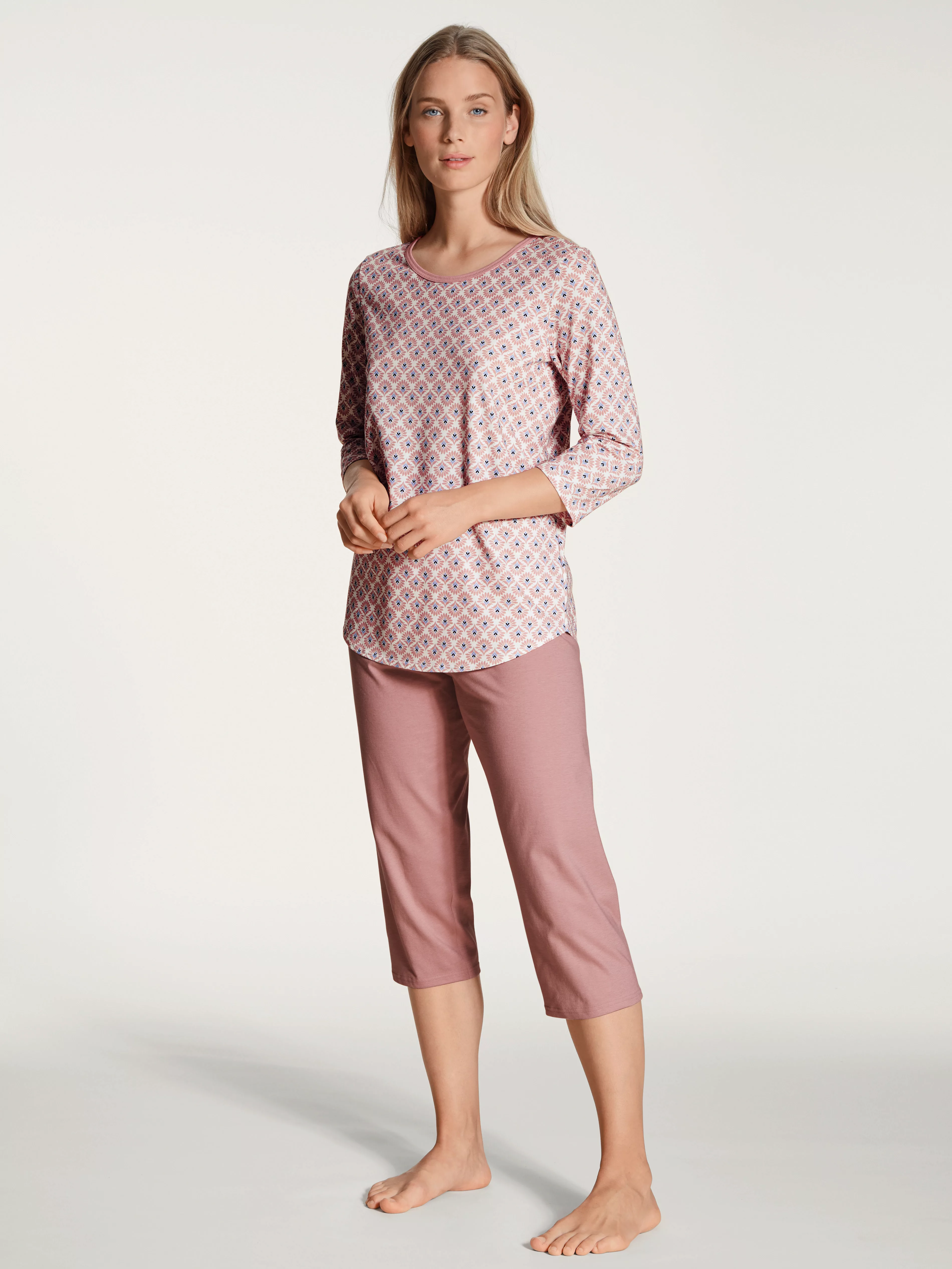 CALIDA Capri-Pyjama "Lovely Nights", (2 tlg.), mit modern Fit günstig online kaufen