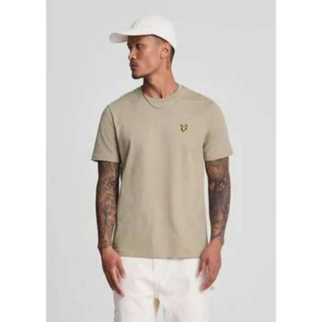 Lyle & Scott  T-Shirts & Poloshirts Plain t-shirt - sage uniform günstig online kaufen