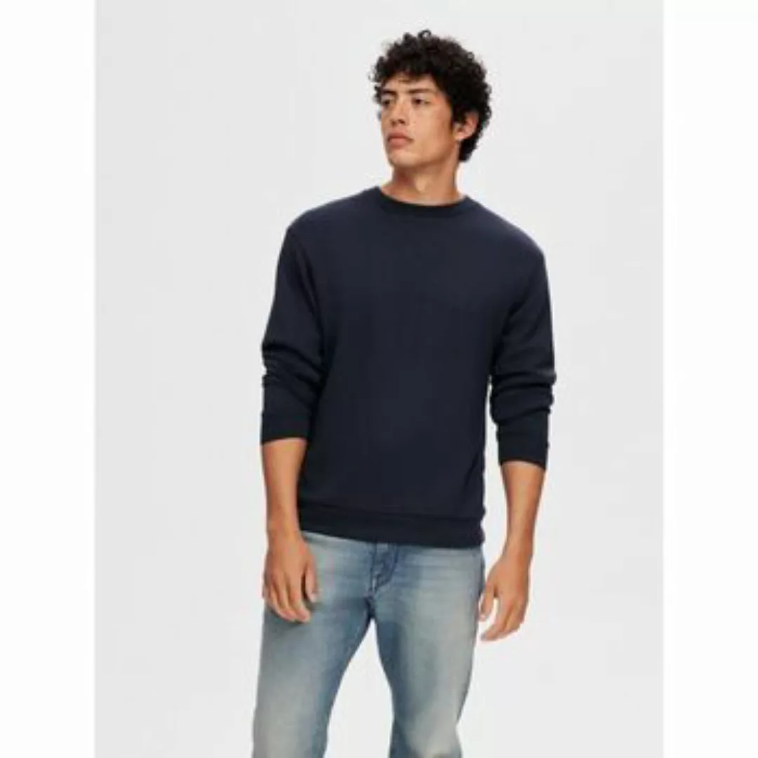 Selected  Pullover 16092573 MANUEL SOFT CREW-SKY CAPTAIN günstig online kaufen