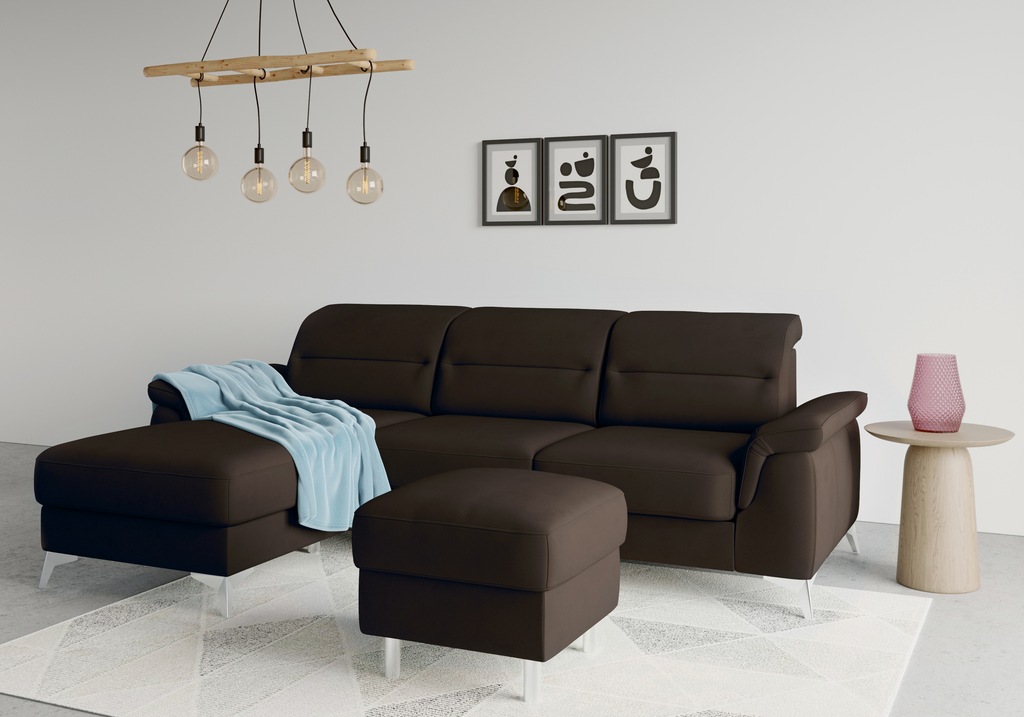 sit&more Ecksofa "Sinatra L-Form", mit Recamiere, optinal mit Kopfteilverst günstig online kaufen