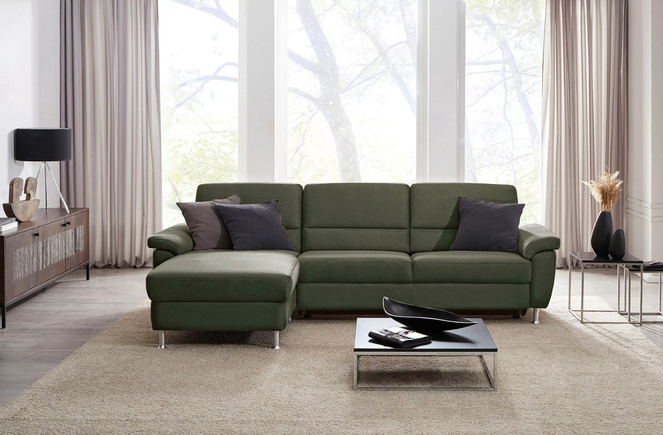 CALIZZA INTERIORS Ecksofa »Onyx L-Form«, Recamiere links oder rechts, wahlw günstig online kaufen