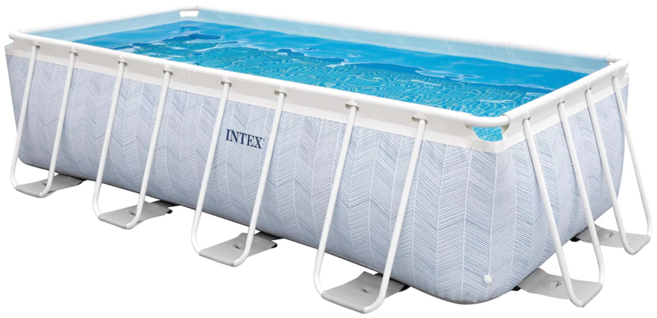 Intex Rechteckpool "CHEVRON PRISM RECTANGULAR", (Set, 3 tlg.), . günstig online kaufen