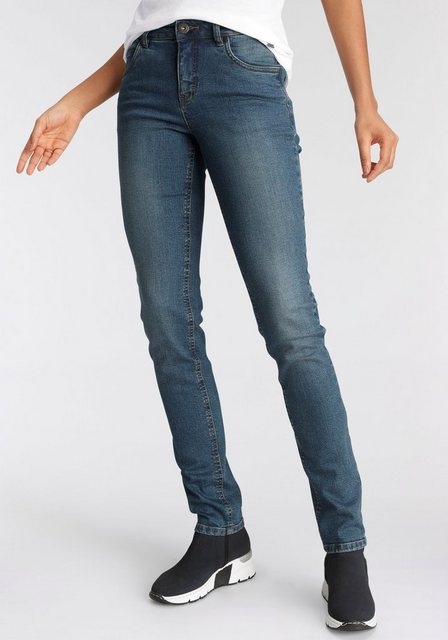 Arizona Slim-fit-Jeans "Bund mit seitlichem Gummizugeinsatz", schmale Passf günstig online kaufen