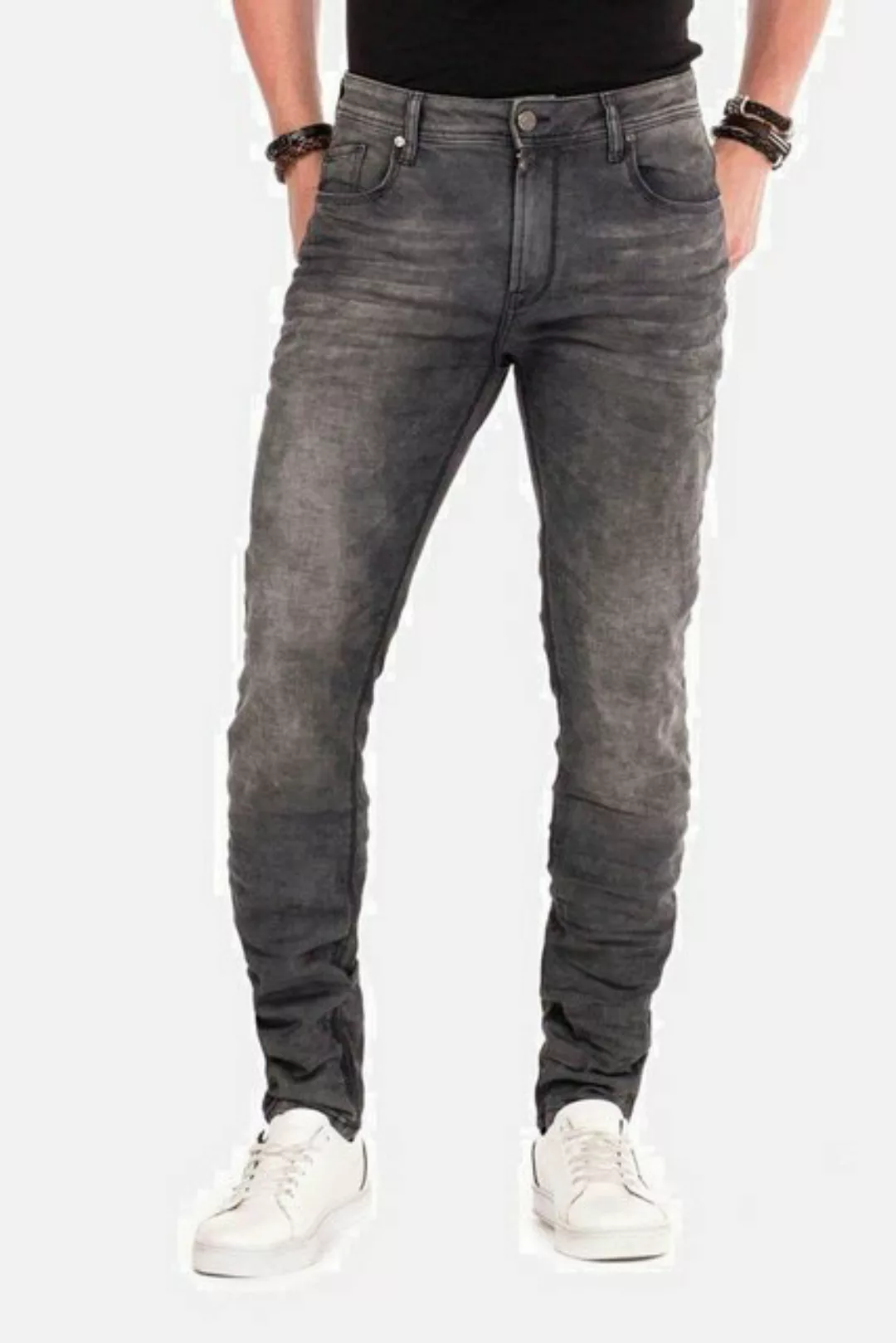 Cipo & Baxx Röhrenjeans "Jeans", mit Elasthanzusatz, CD374 günstig online kaufen