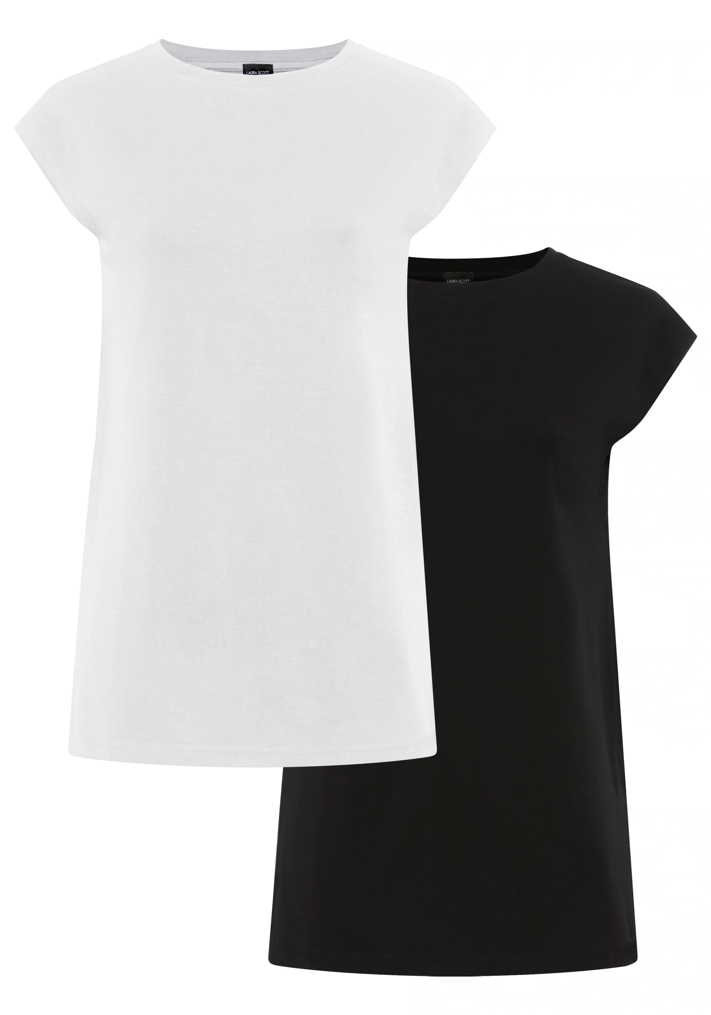 Laura Scott Longshirt, (Packung, 2 tlg.), in verlängerter Form - NEUE KOLLE günstig online kaufen
