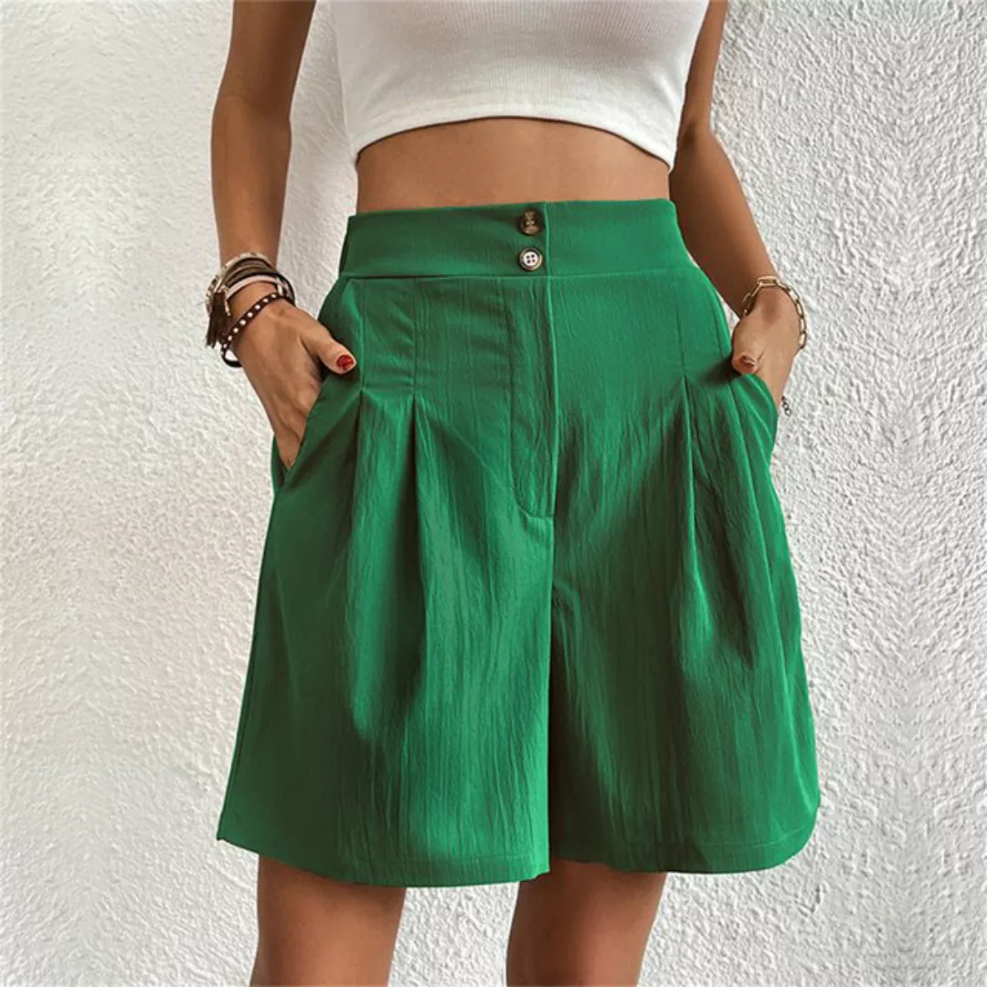 AFAZ New Trading UG Shorts Lockere, vielseitige einfarbige Shorts für Damen günstig online kaufen
