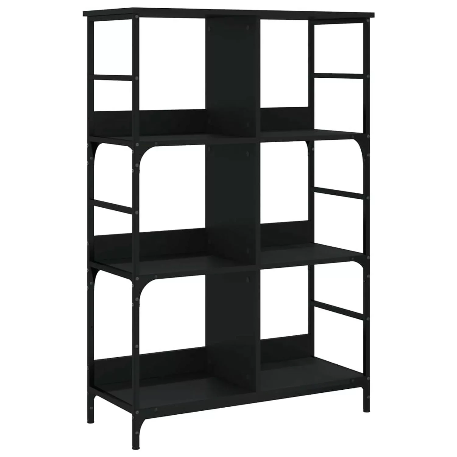 VidaXL Bücherregal Schwarz 78,5x33x117,5 cm Holzwerkstoff günstig online kaufen