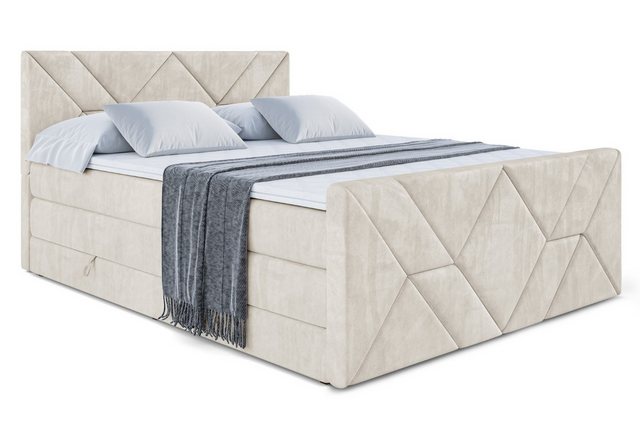 ALTDECOR Boxspringbett BARWA-Z KING (Multipocket-Matratze H4, H3 Matratze B günstig online kaufen