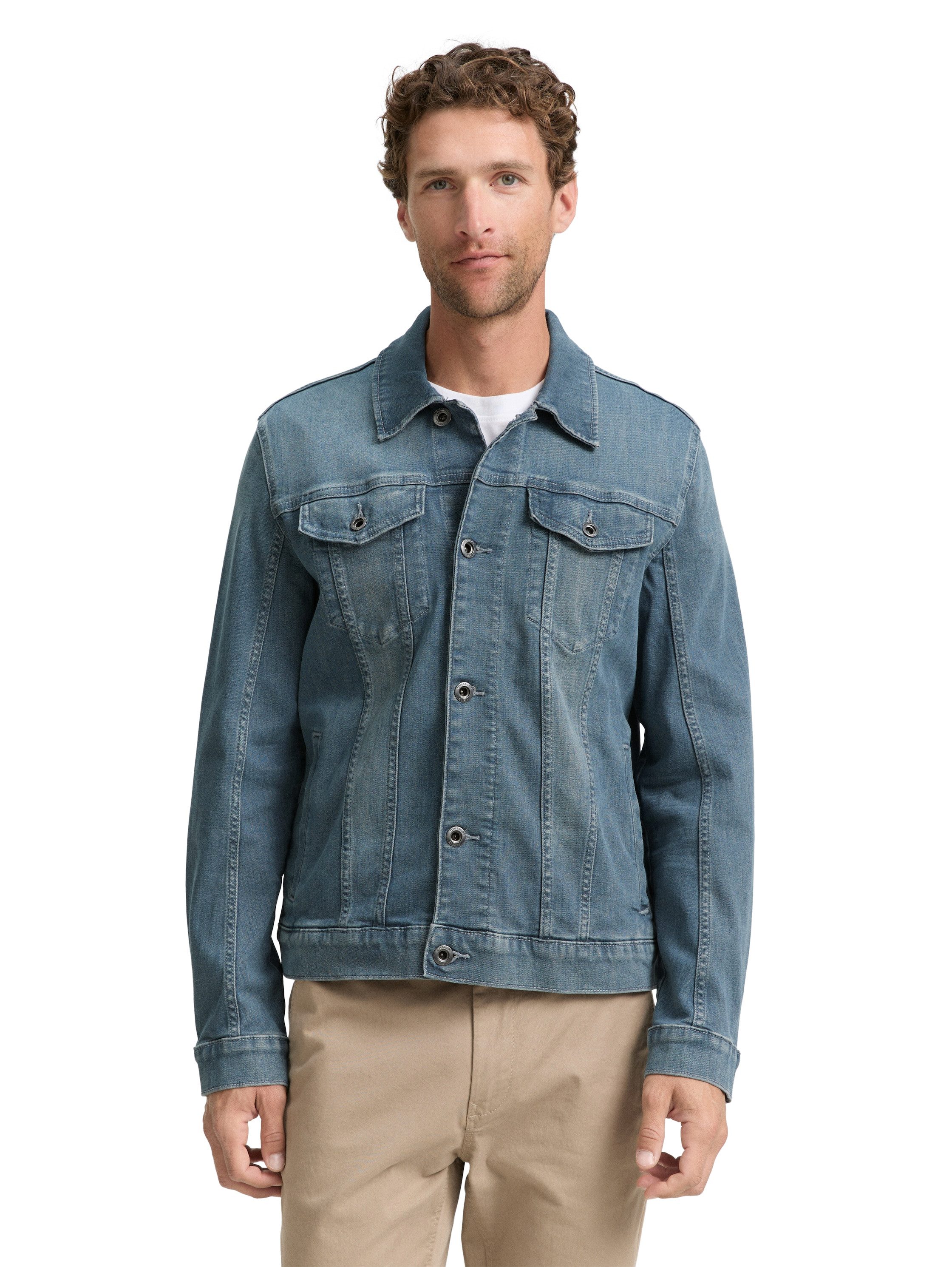 TOM TAILOR Jeansjacke mit Knopfleiste und günstig online kaufen