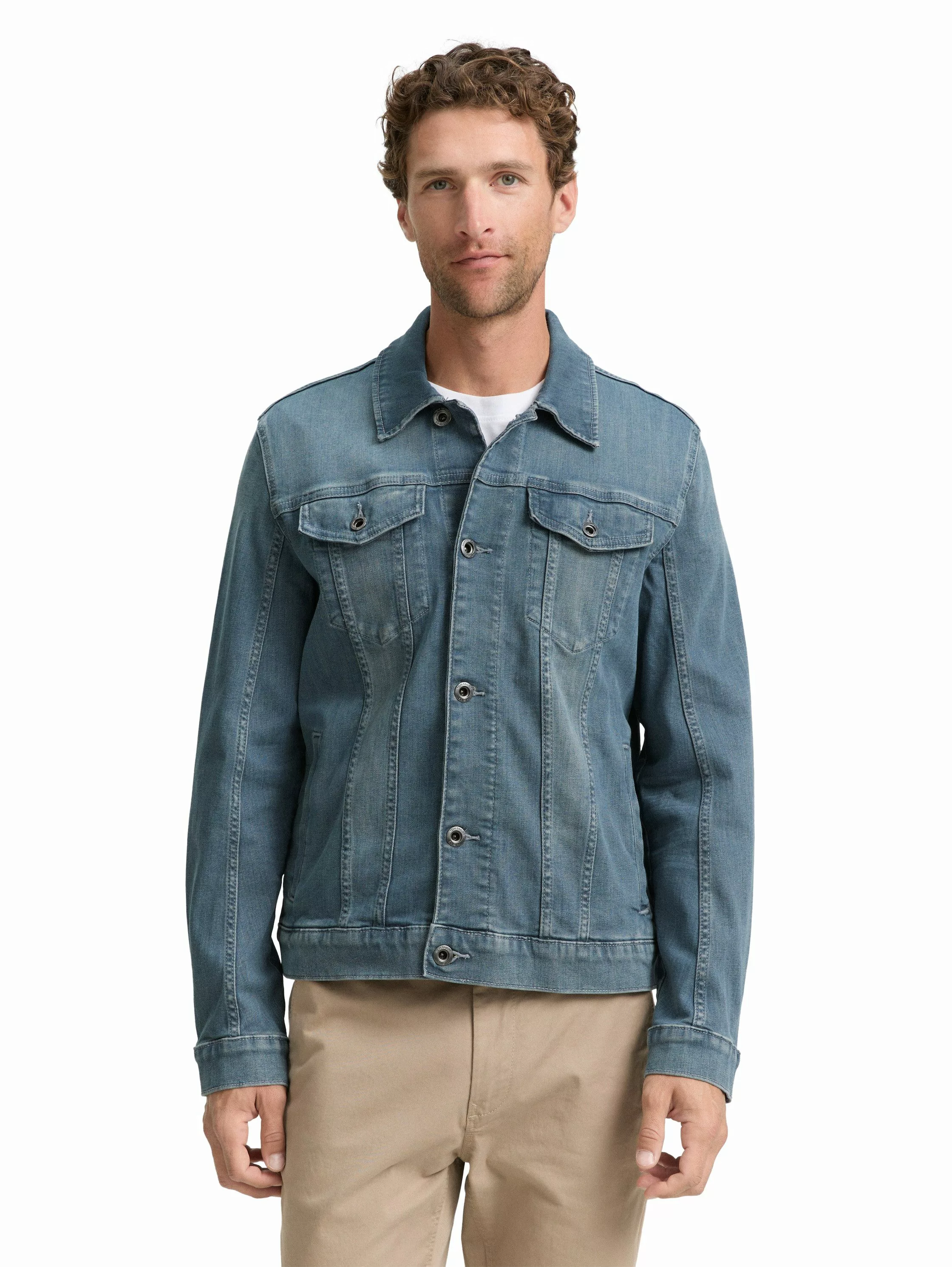 TOM TAILOR Jeansjacke mit Knopfleiste und günstig online kaufen