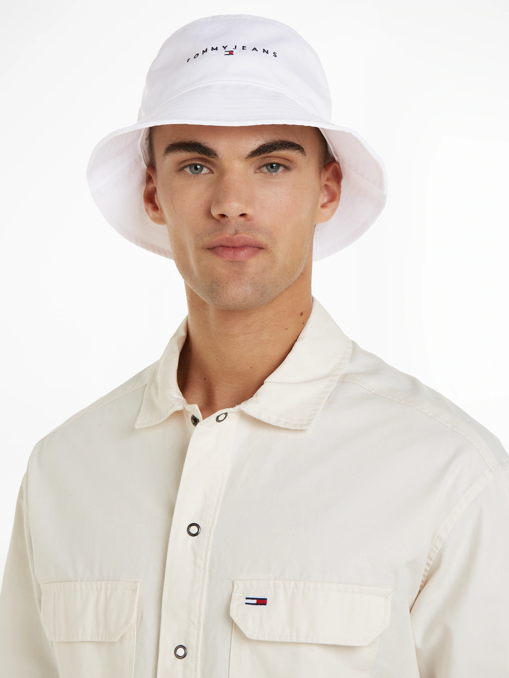 Tommy Jeans Fischerhut "TJM LINEAR LOGO BUCKET HAT", mit gesticktem Logosch günstig online kaufen