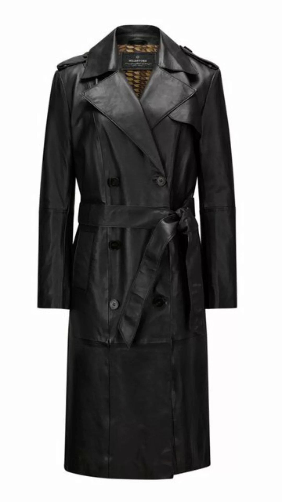 Milestone Ledermantel MSEsra Trenchcoat aus feinstem Lammleder mit Bindegür günstig online kaufen