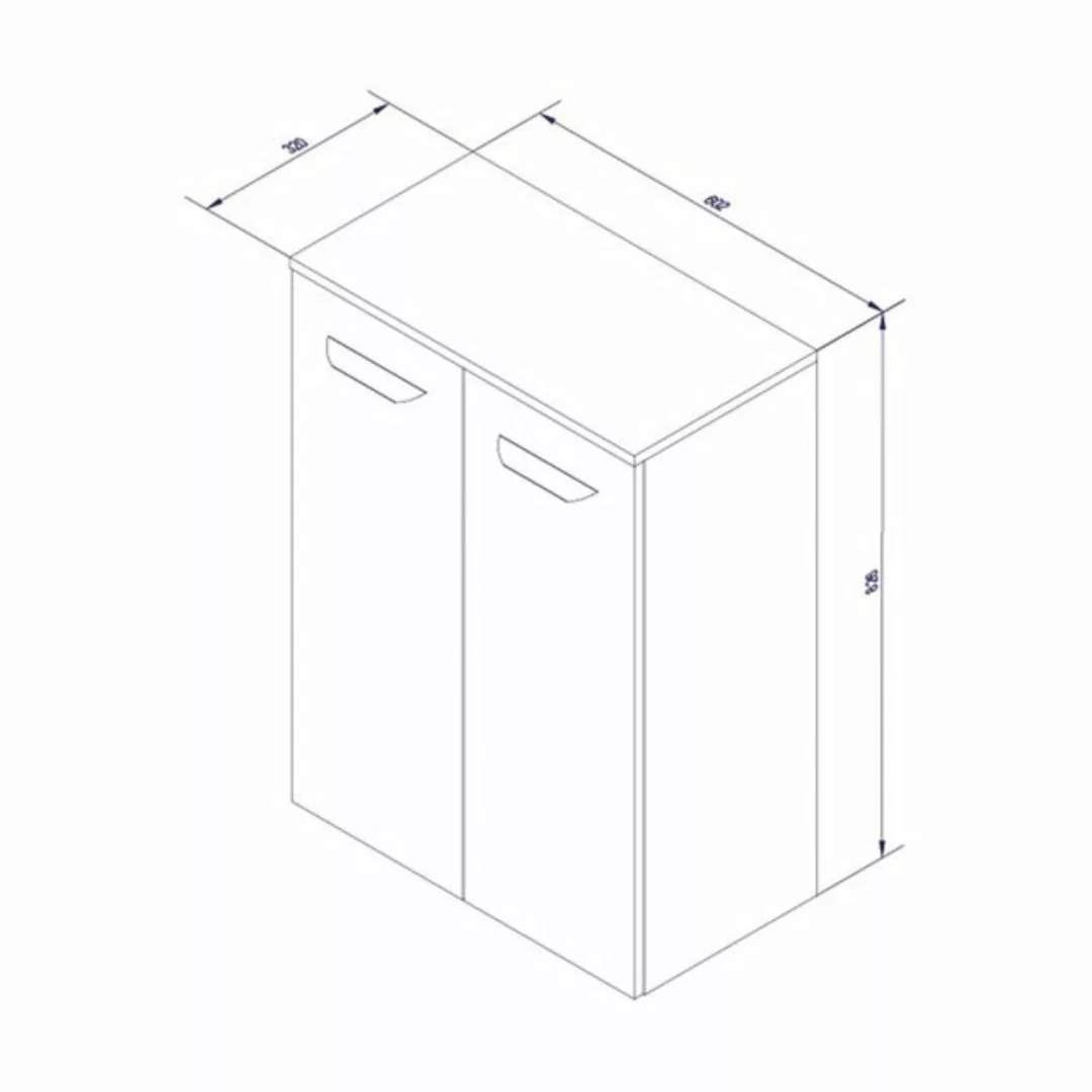 FACKELMANN Midischrank Luxor Badmöbel mit Wäschebox kombinierbar günstig online kaufen
