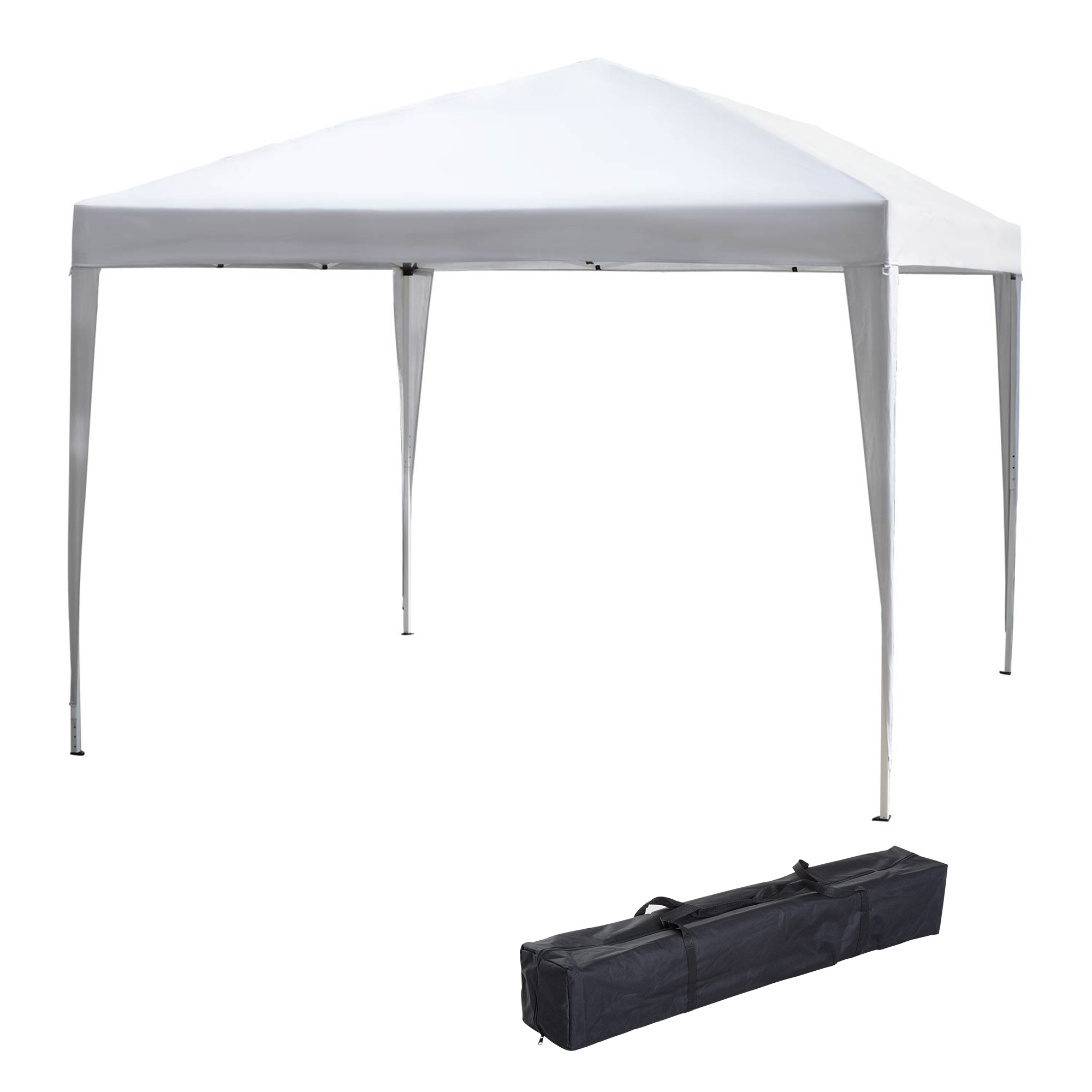 Outsunny Pavillon 2,95x2,95m Pop-Up Faltpavillon mit UV-Schutz, faltbar, St günstig online kaufen