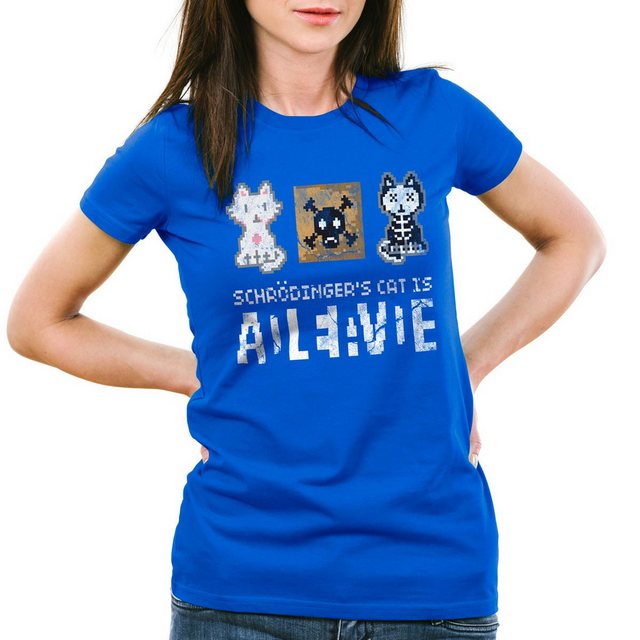 style3 T-Shirt 8Bit Schrödingers Katze big bang cooper cat schroedinger she günstig online kaufen