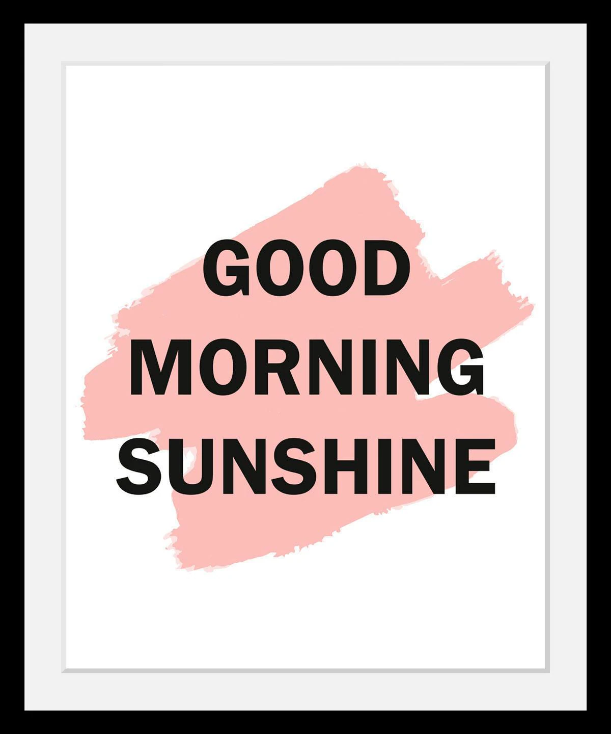 queence Bild "Good Morning", Schwarz-Weiß-Schriftzug-Motivationsbilder, HD günstig online kaufen