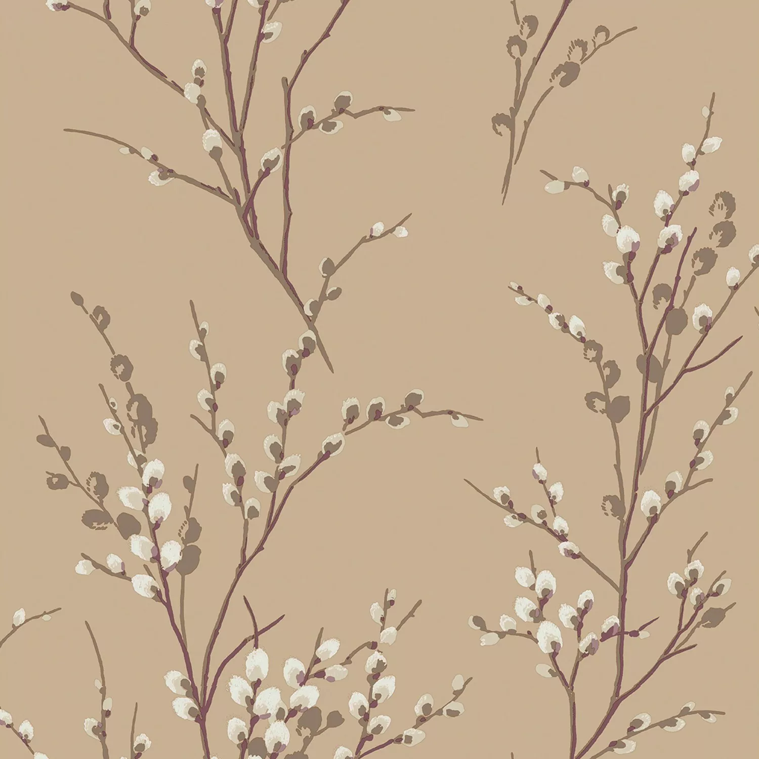 Laura Ashley Vliestapete Pussy Willow Natural 10,05 x 0,52 m günstig online kaufen