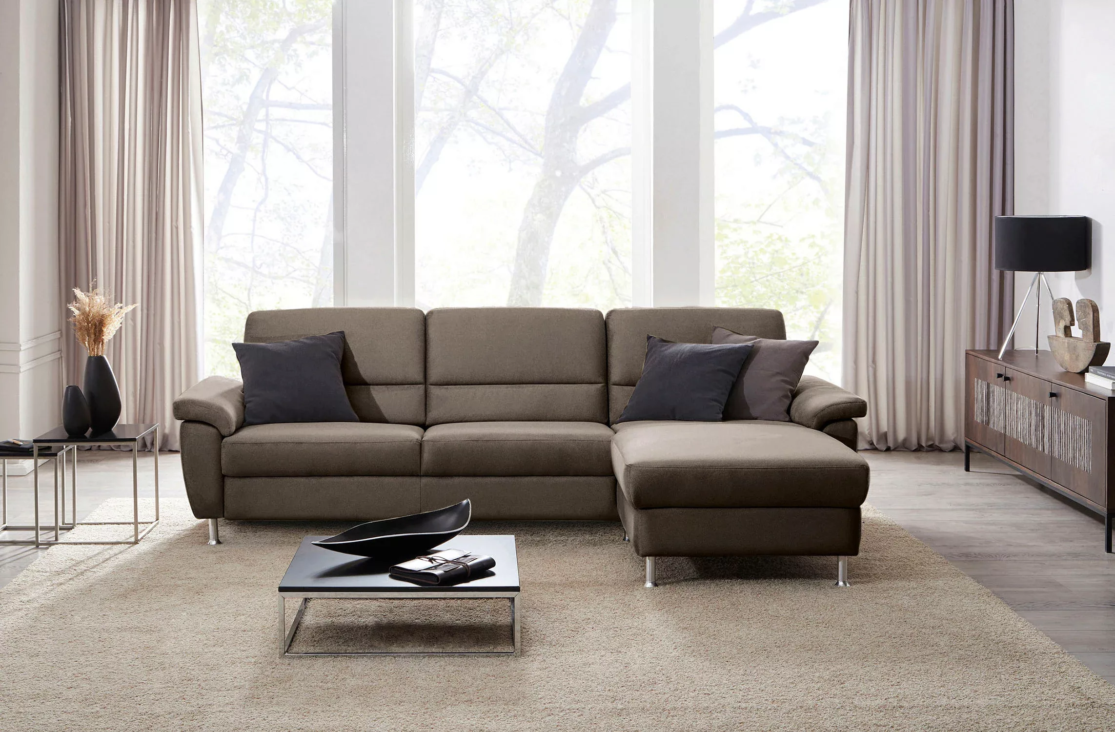 CALIZZA INTERIORS Ecksofa »Onyx L-Form«, Recamiere links oder rechts, wahlw günstig online kaufen