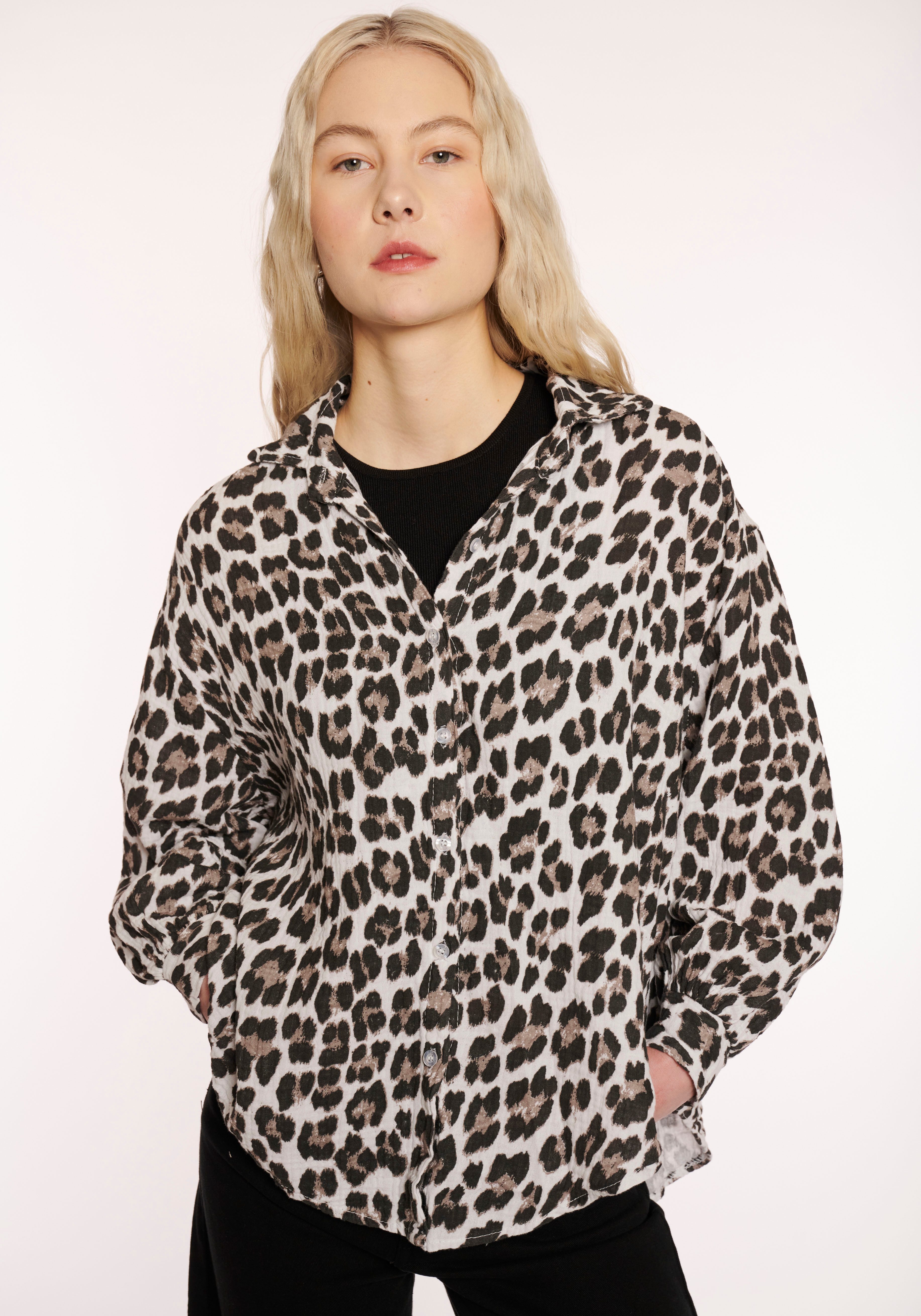 HaILY’S Druckbluse LS C BL Le44ony günstig online kaufen