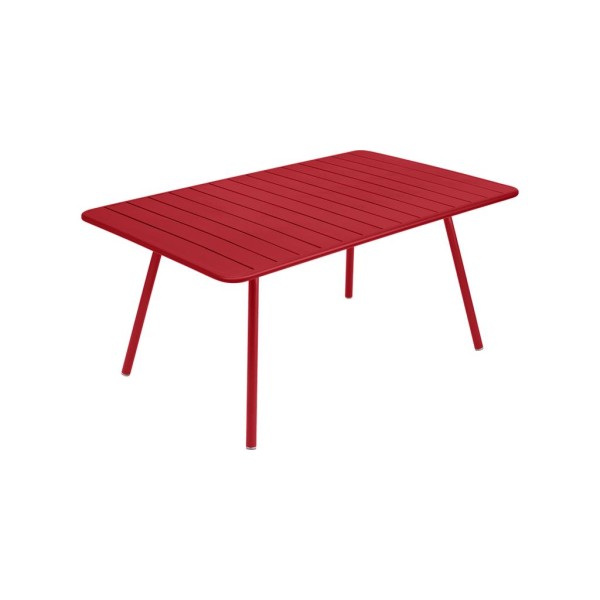 Luxembourg Outdoor-Tisch 165x100 cm Mohnrot günstig online kaufen