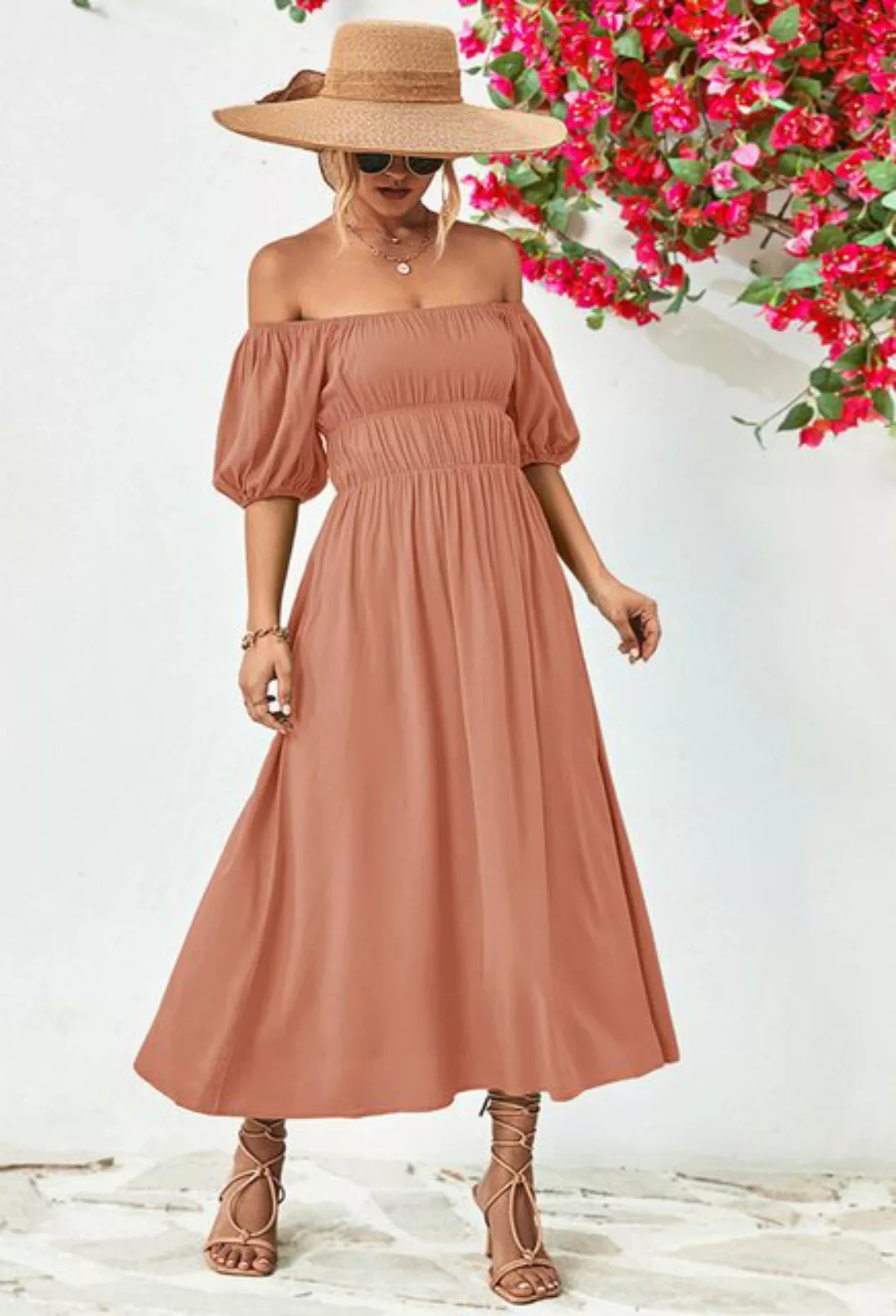 SEGUEN Sommerkleid Frühling und Sommer One-Shoulder-Kleider für Frauen Bubb günstig online kaufen