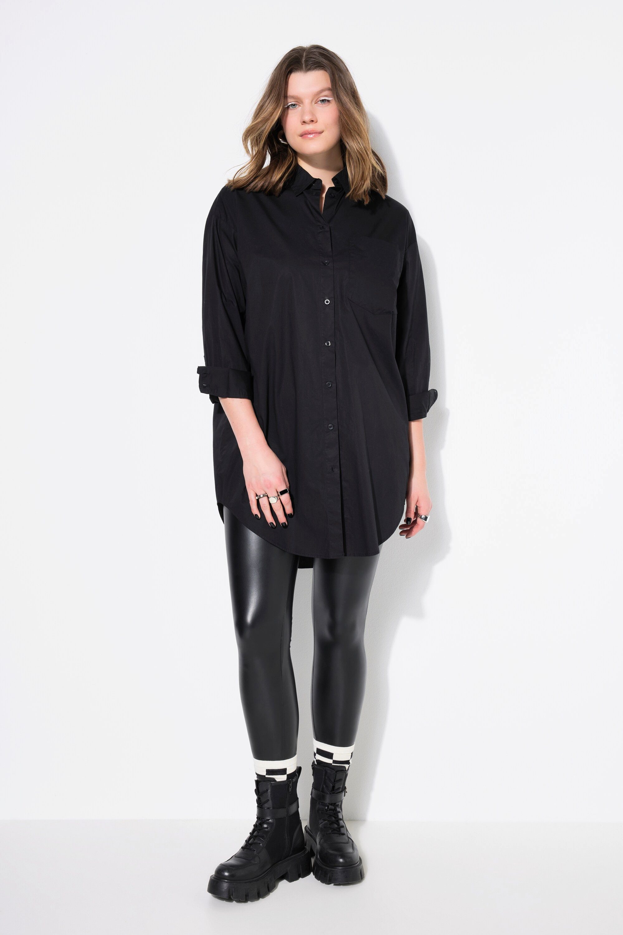 Studio Untold Hemdbluse Hemdbluse oversized Knopfleiste günstig online kaufen